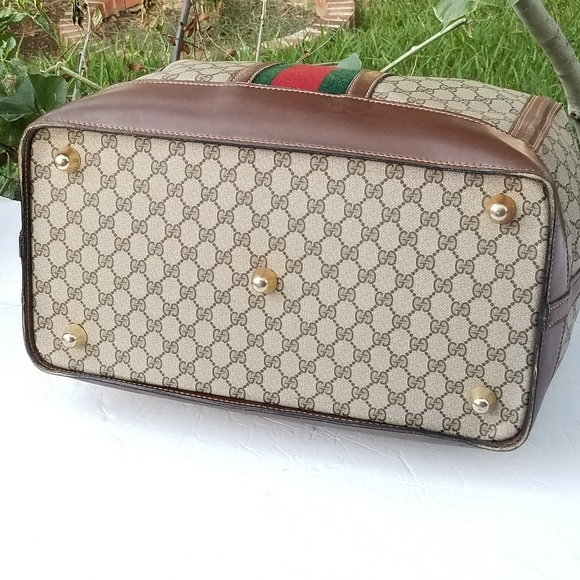 Fabulous Vintage Gucci Supreme Overnight Weekender Travel Train case Boston bag - Picture 12 of 16